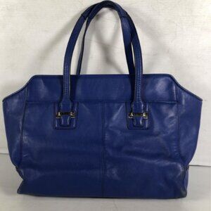 Coach Taylor Leather Blue Purse - image 1